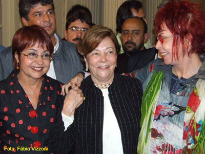 Aspásia Camargo, Dona Edith (mãe de Roberto) e Rita Lee